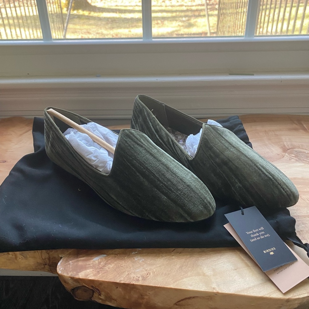 BRAND NEW Birdies Heron Flats in Olivine